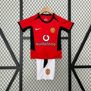 prima maglia Manchester United bambino Retro 2002-2004