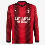 prima maglia Milan manica lunga 2024