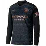 seconda maglia Manchester City manica lunga 2021