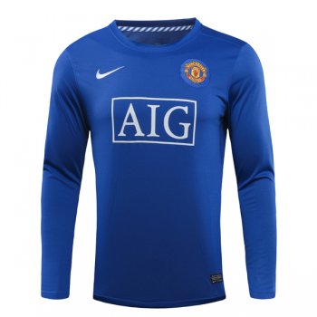 seconda maglia Manchester United Retro manica lunga 2008 2009