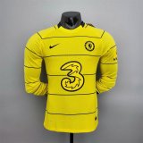 Versione del giocatore maglia Chelsea ML Giallo 2022