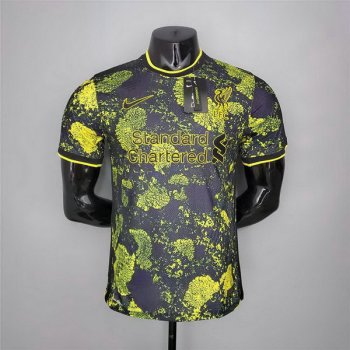 Versione del giocatore maglia Liverpool giallo 2022