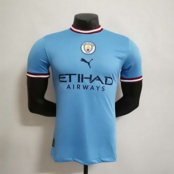 Versione del giocatore maglia Manchester City casa 2023