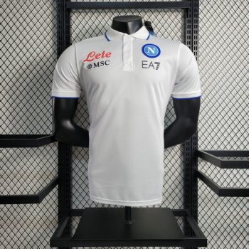 Versione del giocatore maglia Napoli POLO bianco 2024