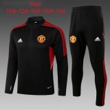 maglia Manchester United formazione manica lunga bambino Nero 2023