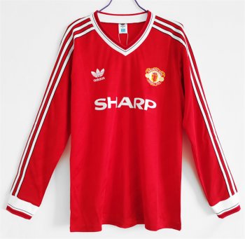 prima maglia Manchester United Retro manica lunga 1986