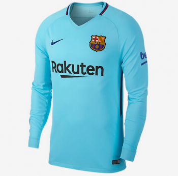 seconda maglia Barcellona manica lunga 2018